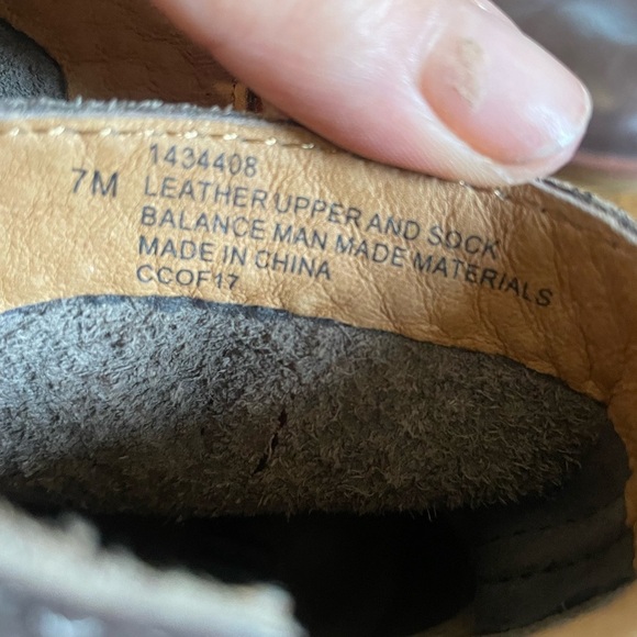 Sofft Brown Leather Slip On Combat Moto Buckle Strap Ankle Boots B409 - Picture 5 of 8